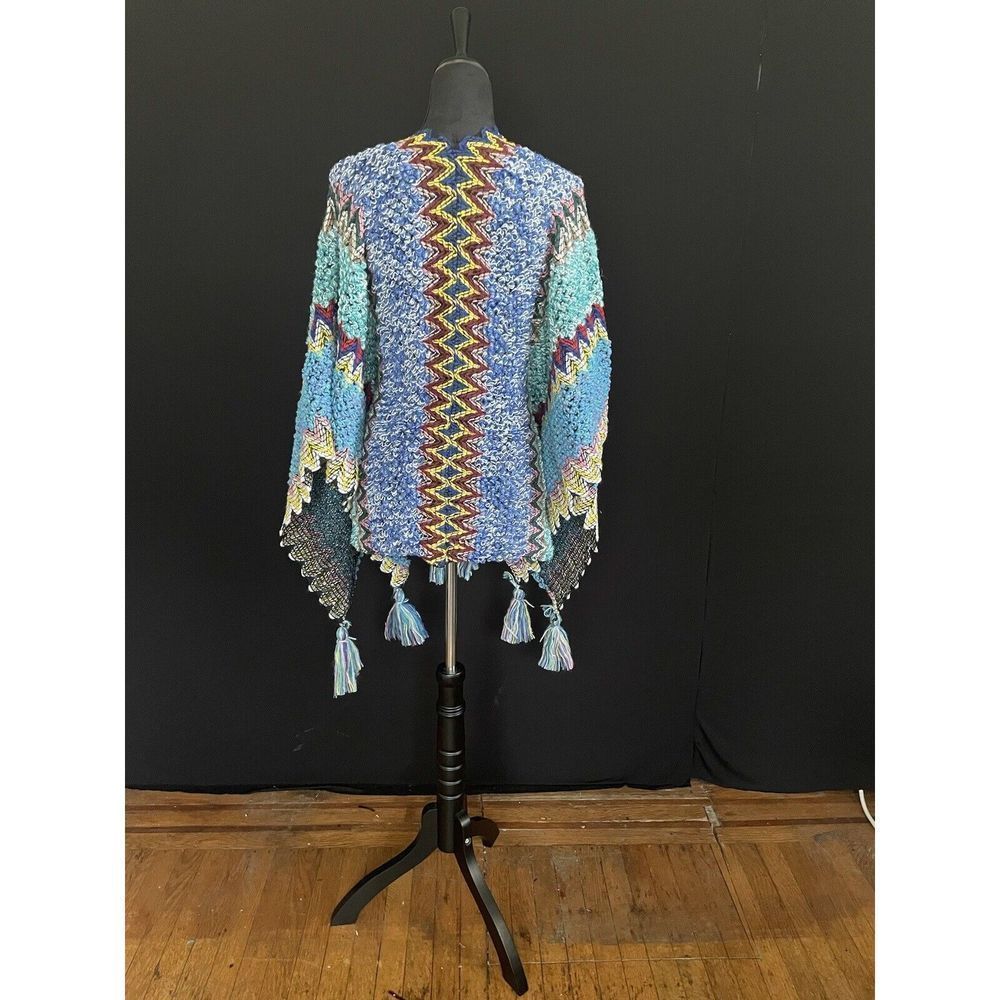 Autumn Cape /wrap With Tassel- color NEON - Picture 5 of 7